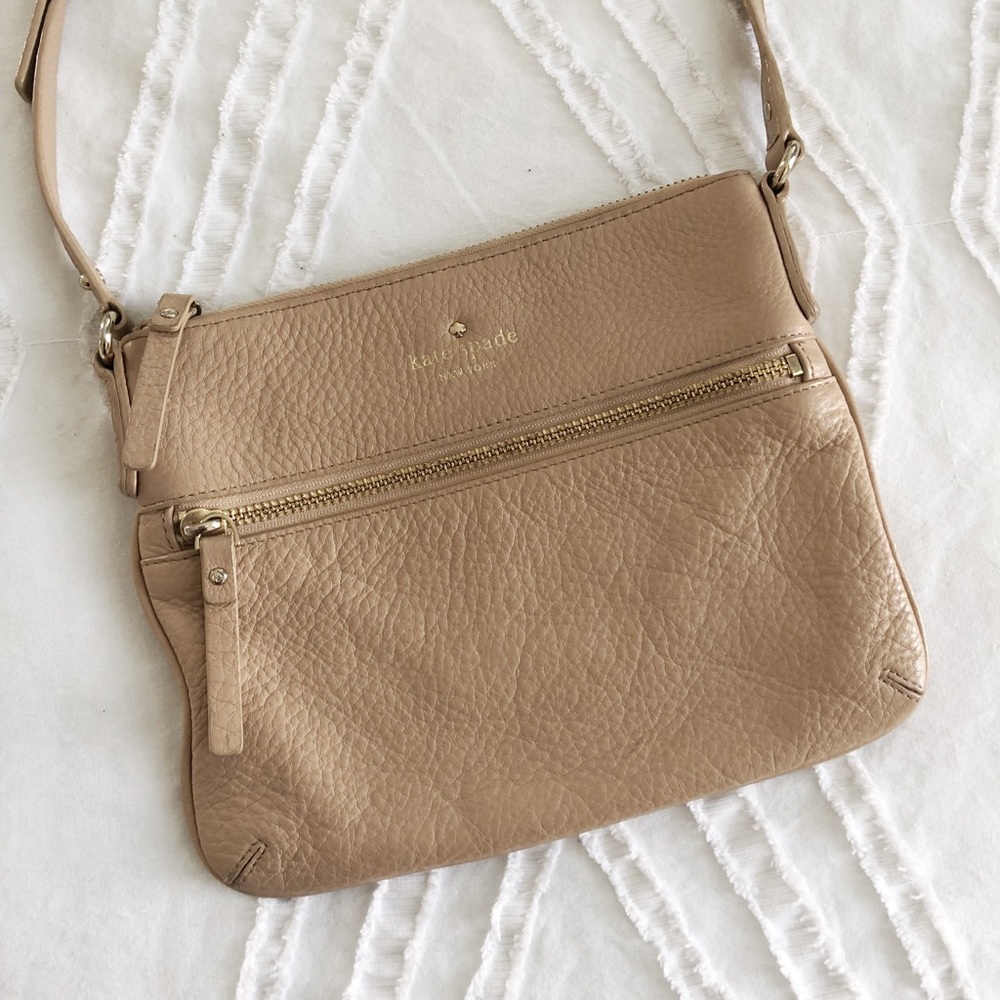 Nude & Gold Kate Spade Crossbody Purse